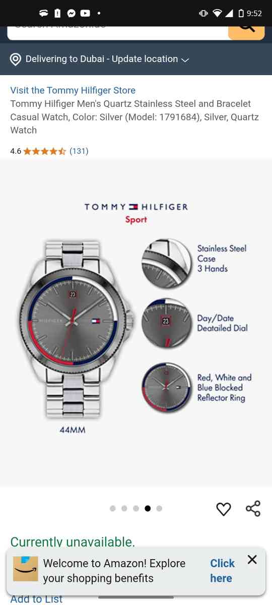 Tommy Hilfiger Mens Quartz Stainless Steel and Bracelet Casu - Dallas, Texas - FleaMarketBay