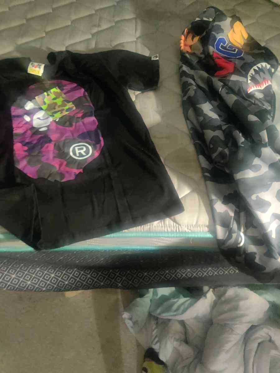 bape shirt with bape shark hoodie - Gaithersburg, Maryland