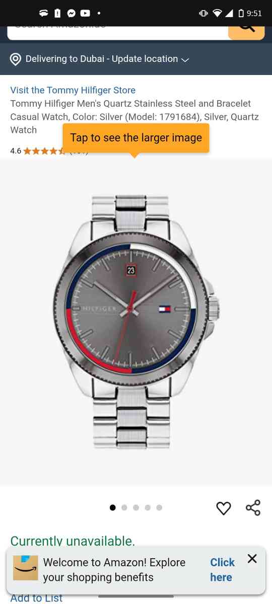 Tommy Hilfiger Mens Quartz Stainless Steel and Bracelet Casu - Dallas, Texas - FleaMarketBay