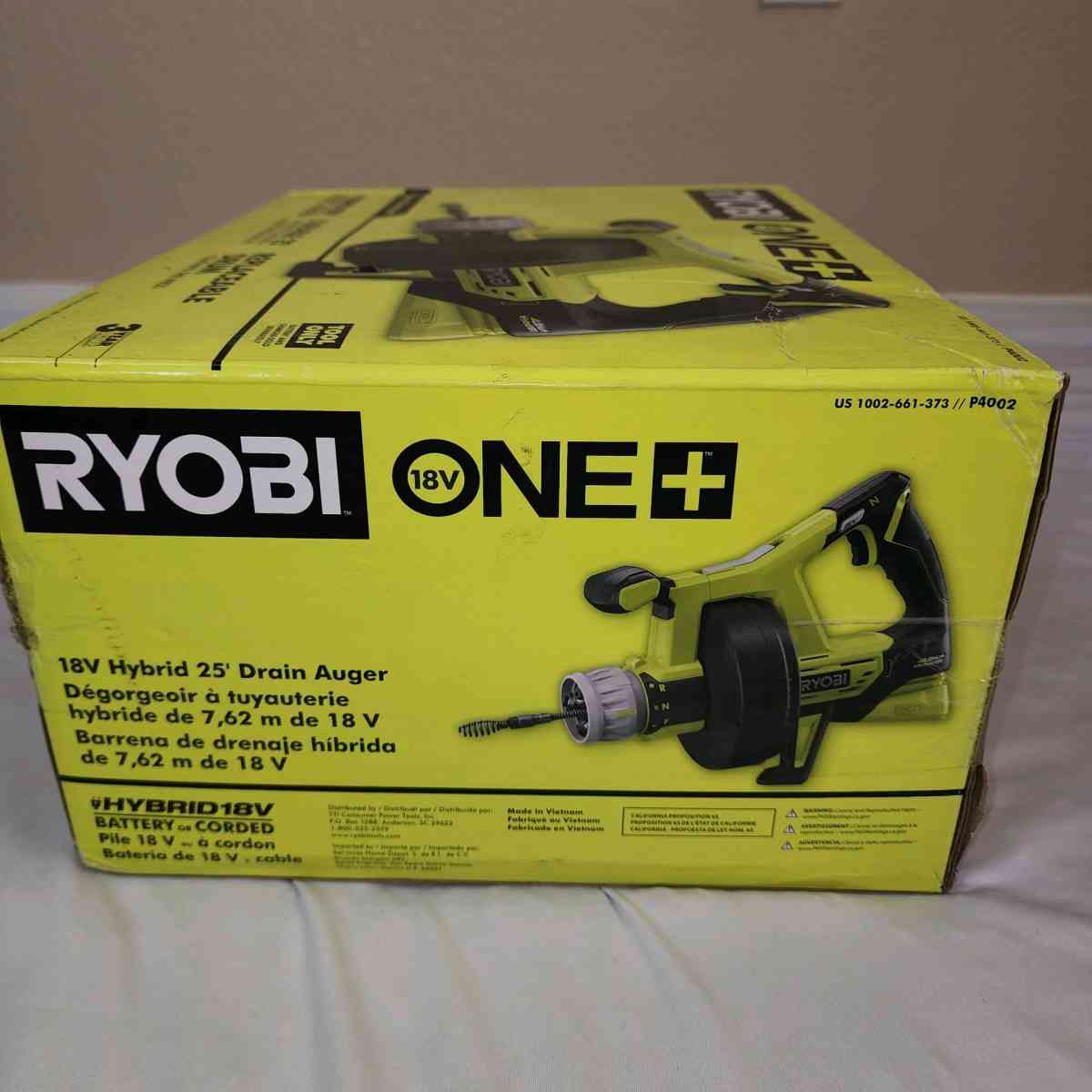 RYOBI ONE 18V HYBRID DRAIN AUGER TOOL ONLY - Las Vegas, Nevada - FleaMarketBay