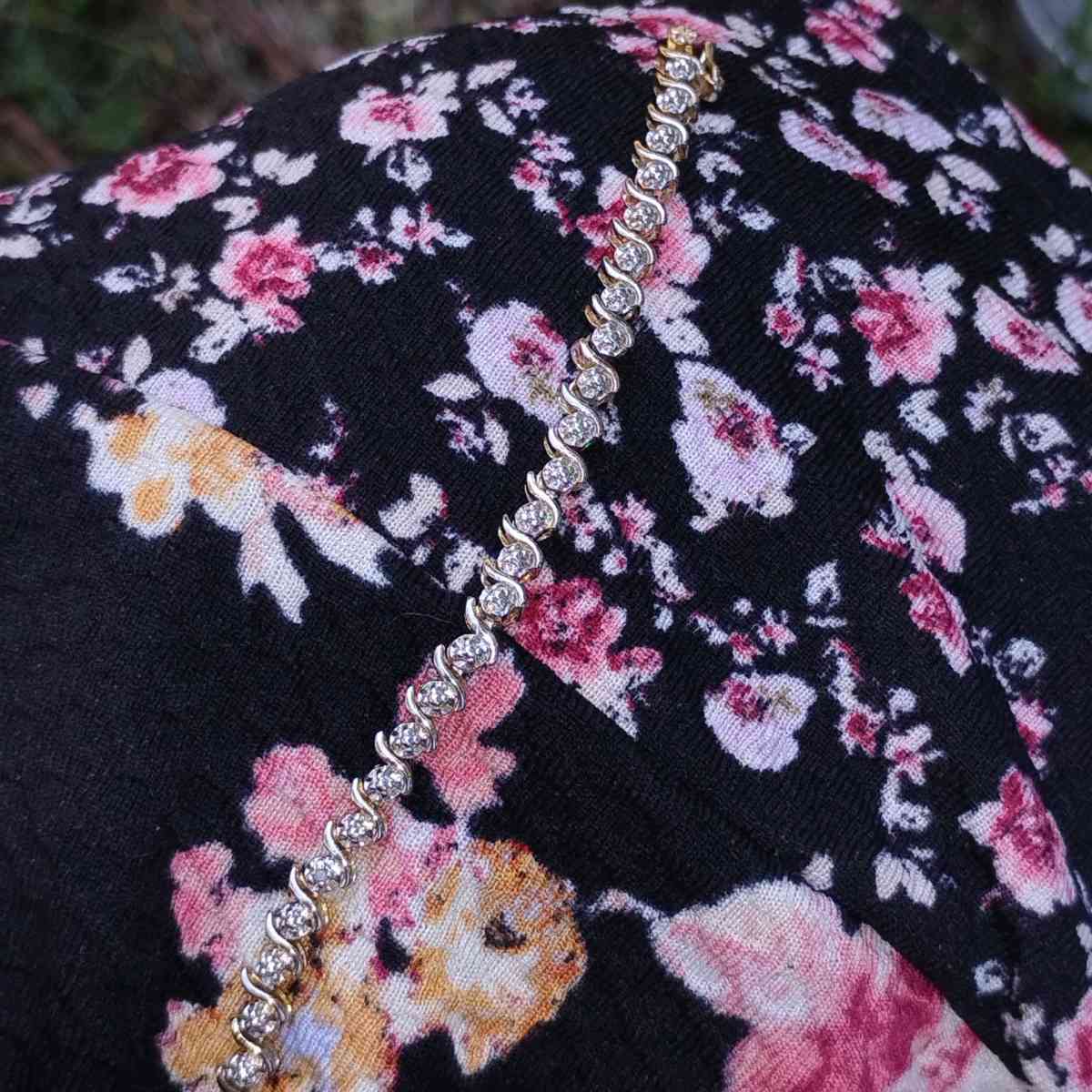 925 Sterling Silver Diamond Tennis Bracelet - Evansville, Indiana - FleaMarketBay