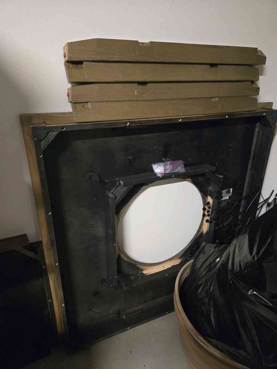 Hyland Brown Grey 48 CounterHeight Table Set w Lazy Susan - Victorville, California - FleaMarketBay