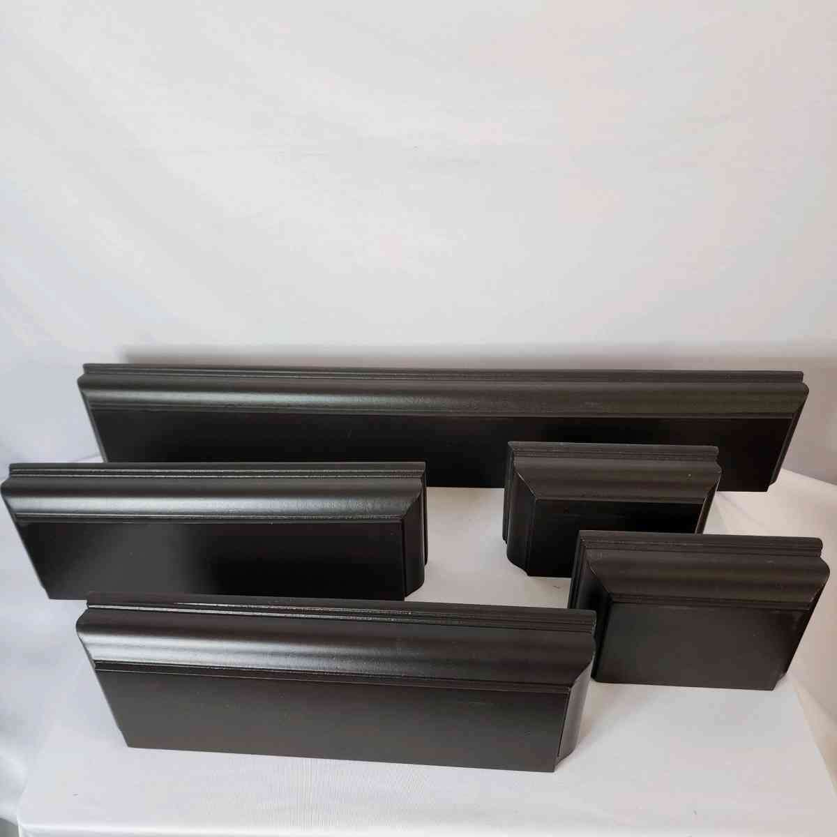 16 IN X 4 IN X 175 IN BROWN WALL MOUNTING SHELVES SET OF 5 - Las Vegas, Nevada - FleaMarketBay