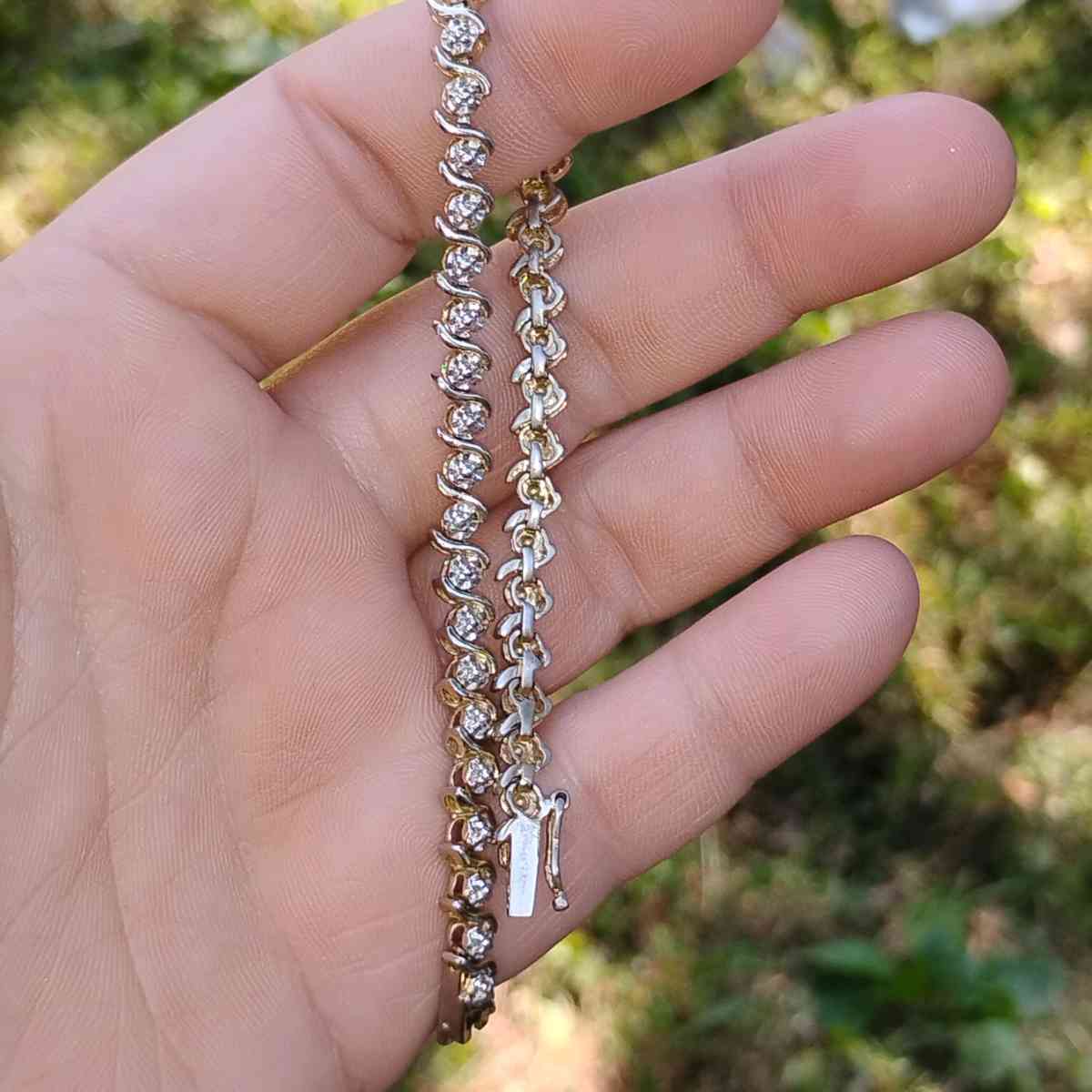 925 Sterling Silver Diamond Tennis Bracelet - Evansville, Indiana