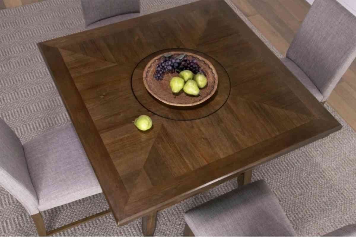 Hyland Brown Grey 48 CounterHeight Table Set w Lazy Susan - Victorville, California - FleaMarketBay