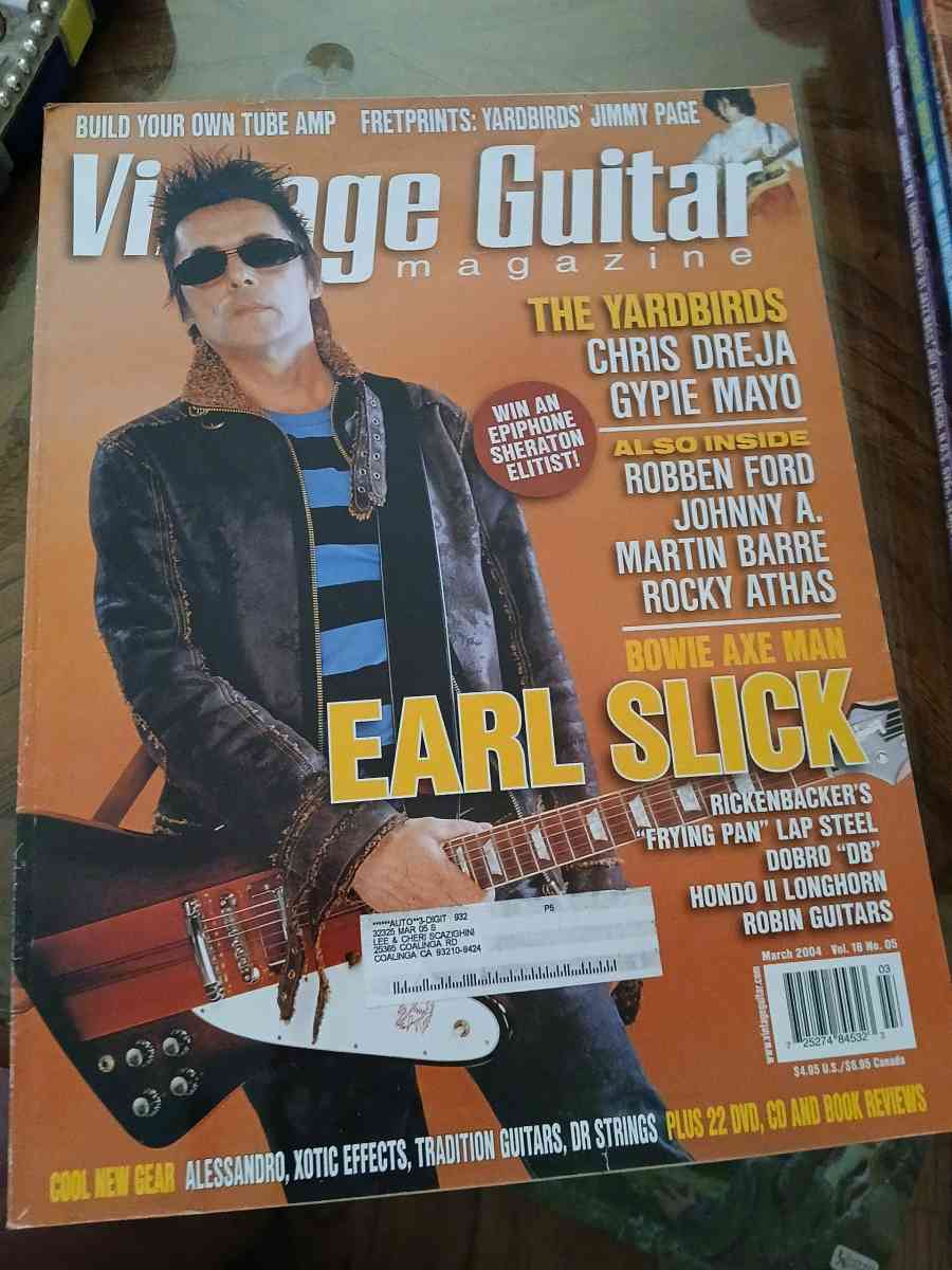 Vintage Guitar Magazine 2004 - Coalinga, California