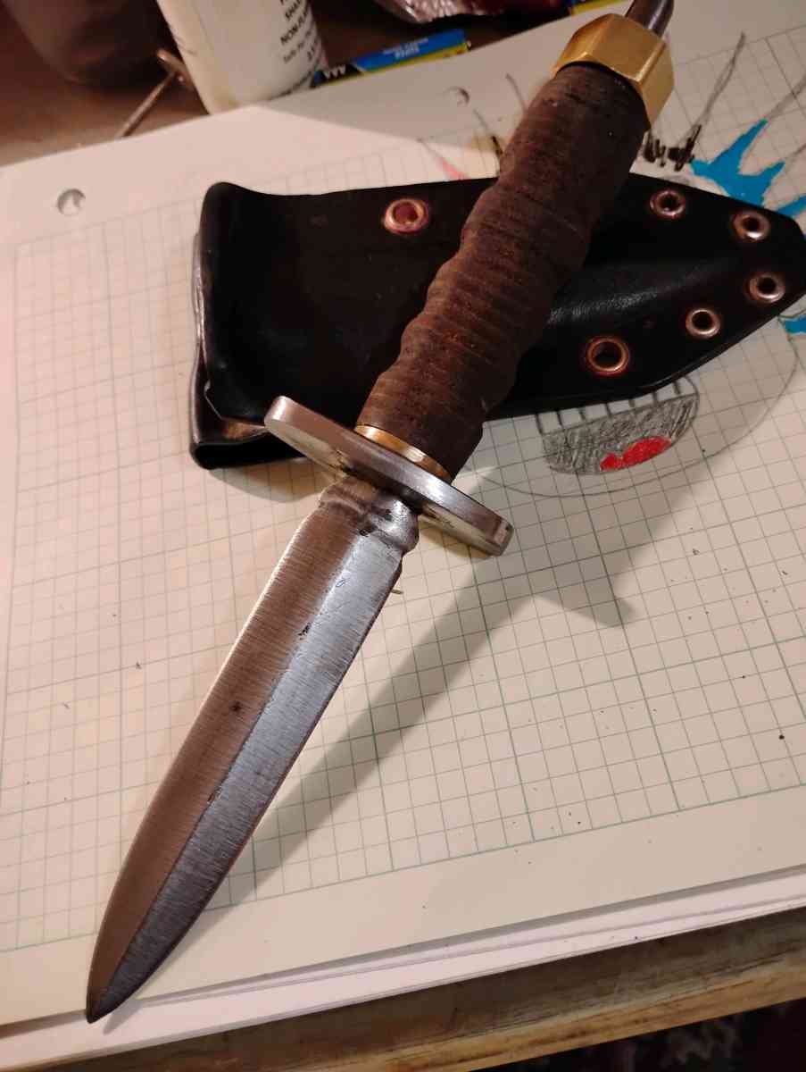 handcrafted custom made fixed blade double edged dagger - Colorado Springs, Colorado - FleaMarketBay