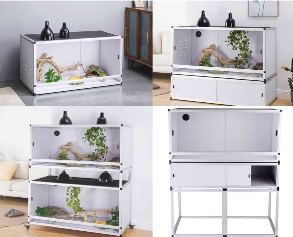 white 40x16x16  reptile enclosure - Garden Grove, California - FleaMarketBay