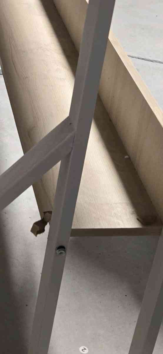 Modern Wood  Metal Desk  Perfect for Dorm or Home Office - Victorville, California - FleaMarketBay