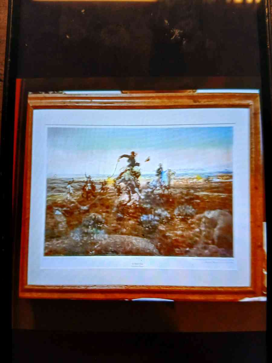 Framed Western Prints - Dallas, Texas - FleaMarketBay