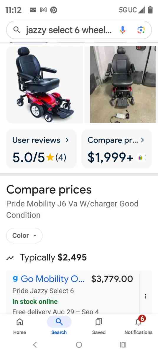 Jazzy Select 6 Powerchair - Bessemer City, North Carolina - FleaMarketBay