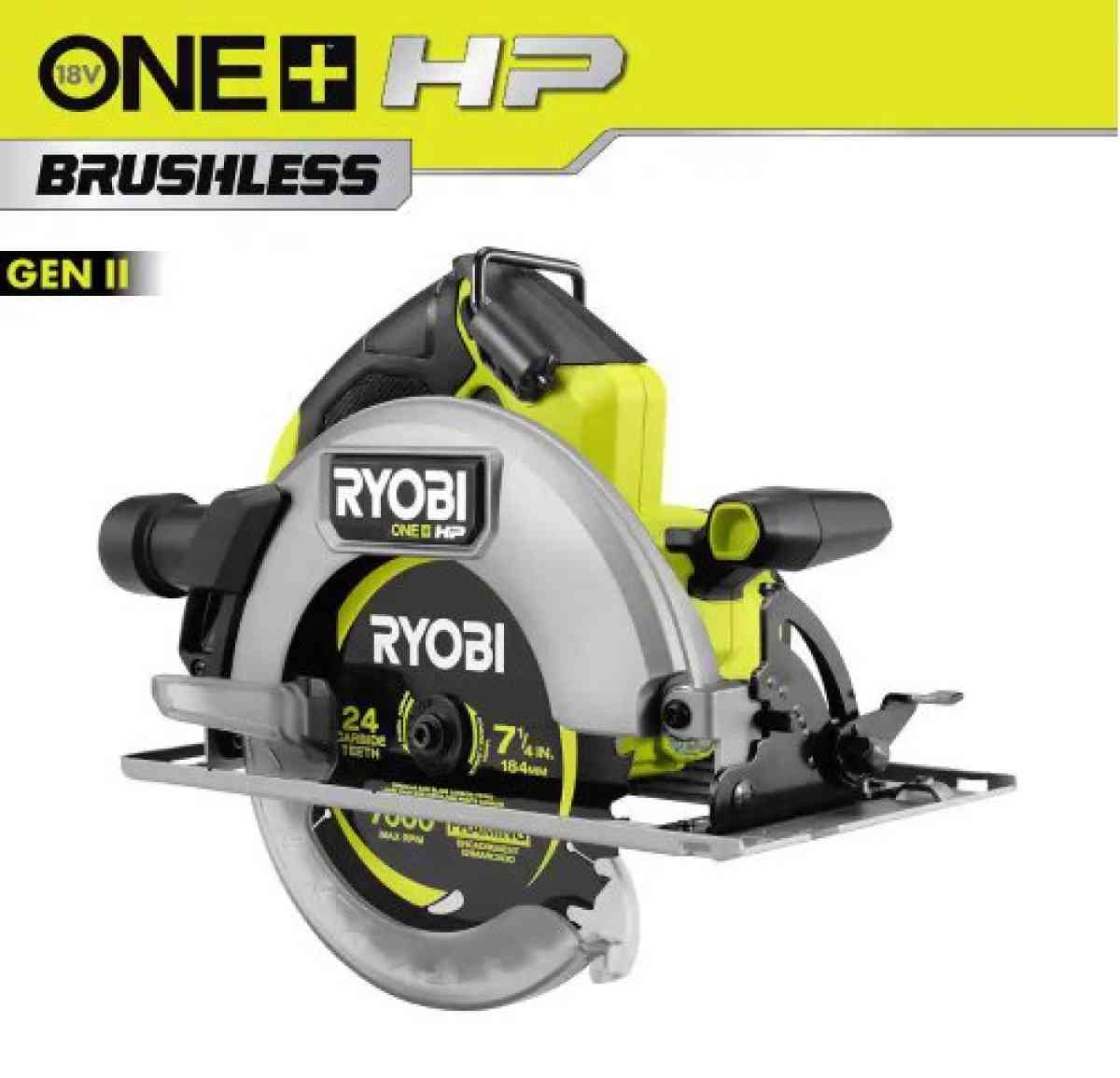 RYOBI ONE HP 18V BRUSHLESS CORDLESS 714 IN CIRCULAR SAW - Las Vegas, Nevada