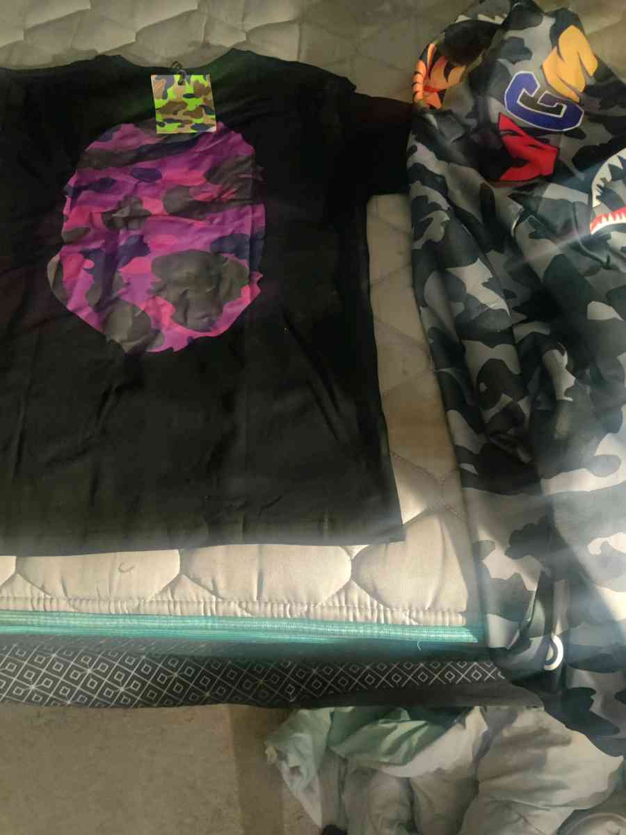 bape shirt with bape shark hoodie - Gaithersburg, Maryland - FleaMarketBay