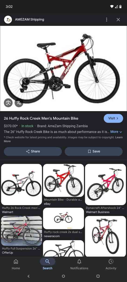 Huffy Mountain Bike Rock Creek - Mansfield, Ohio - FleaMarketBay