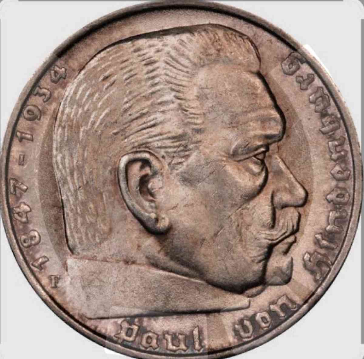 5 Reichsmark silver German WWII coins - Naples, Florida - FleaMarketBay