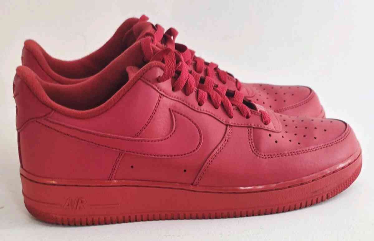 Nike Air Force 1 Low Mens Sneaker Triple Red Size 11 - Maywood, Illinois - FleaMarketBay