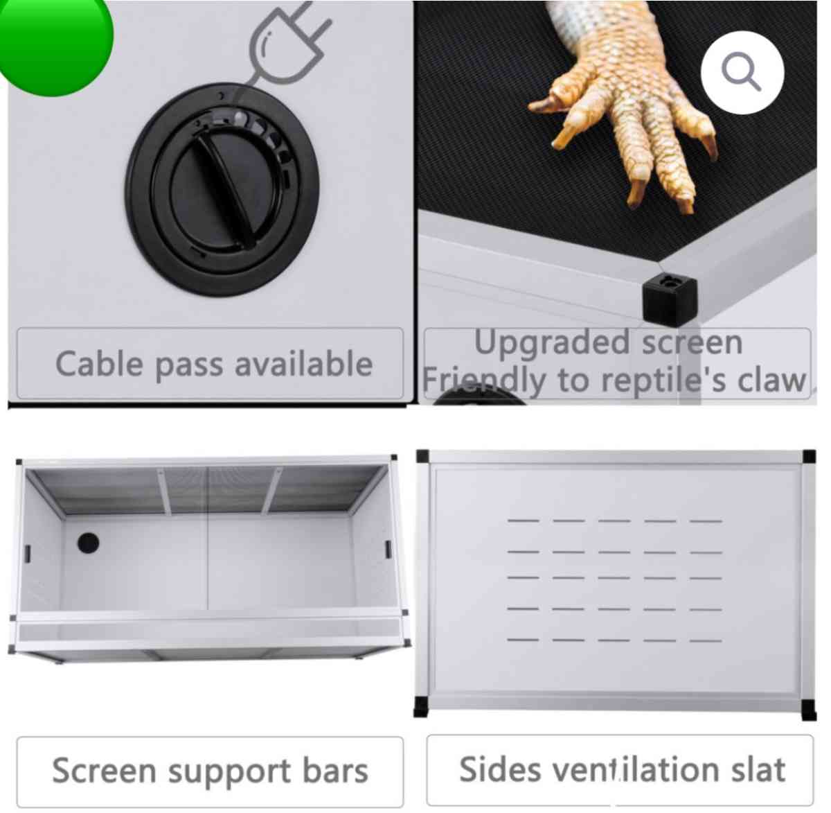 white 40x16x16  reptile enclosure - Garden Grove, California - FleaMarketBay