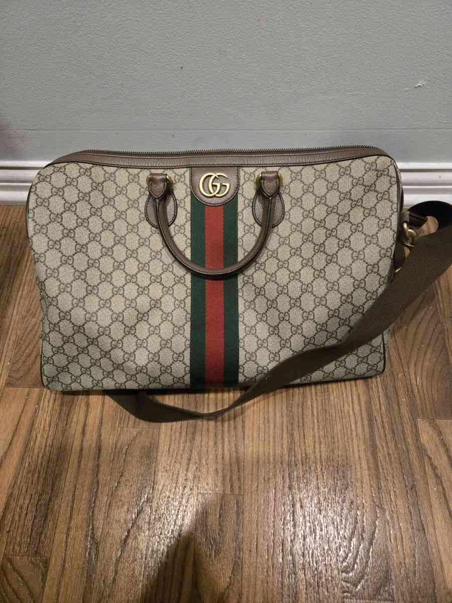 Gucci GG Large Duffle Bag Canvas Beige - Carmel, Indiana