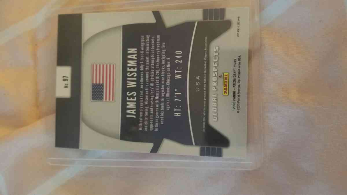 2020 Panini Prizm James Wiseman Rookie Cards - Hudson, New Hampshire - FleaMarketBay