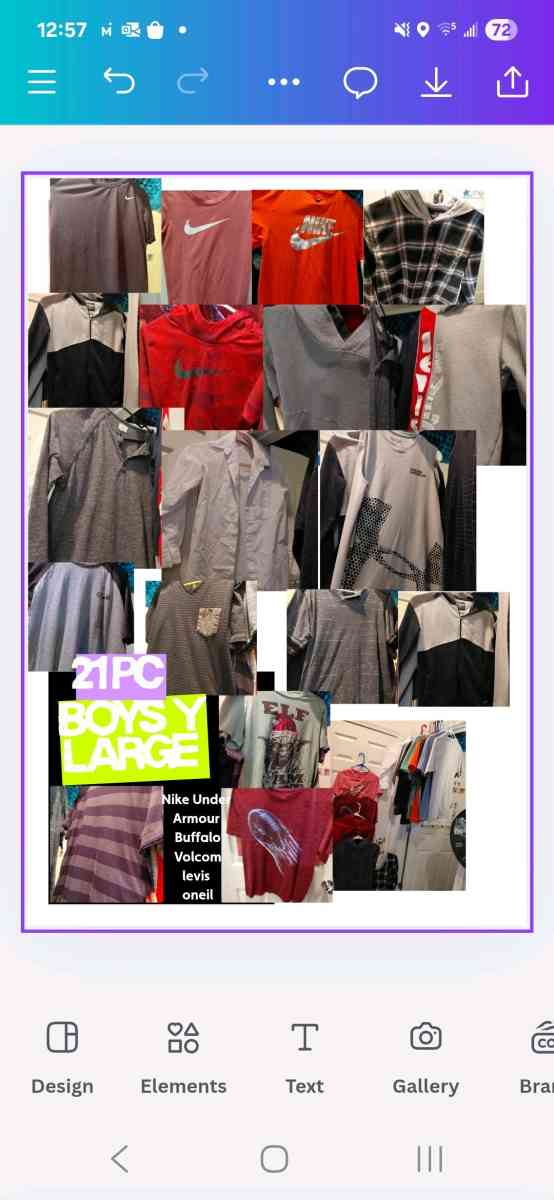 Youth size L 21 pc top lot Nike Under Armour and more - Sparks, Nevada