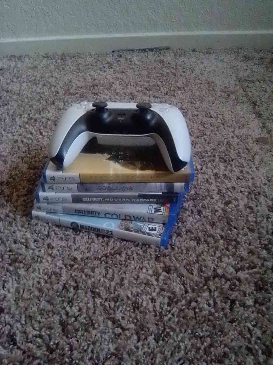 5 games for PS5  and one controller - Las Vegas, Nevada - FleaMarketBay