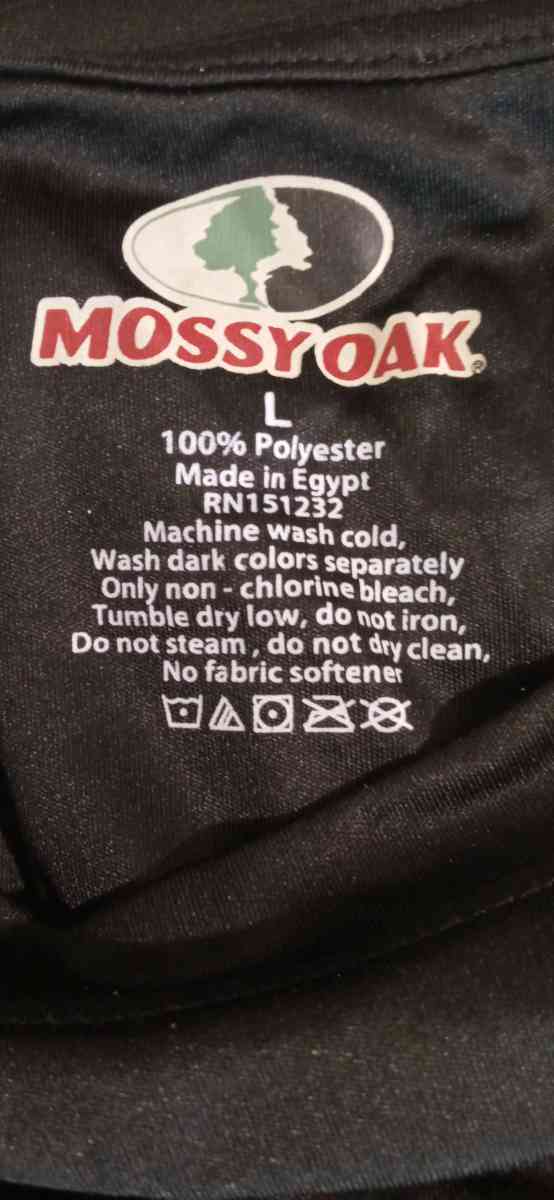 Mens Mossy Oak DriFit Short Sleeve Tshirt Large - Dane, Wisconsin - FleaMarketBay