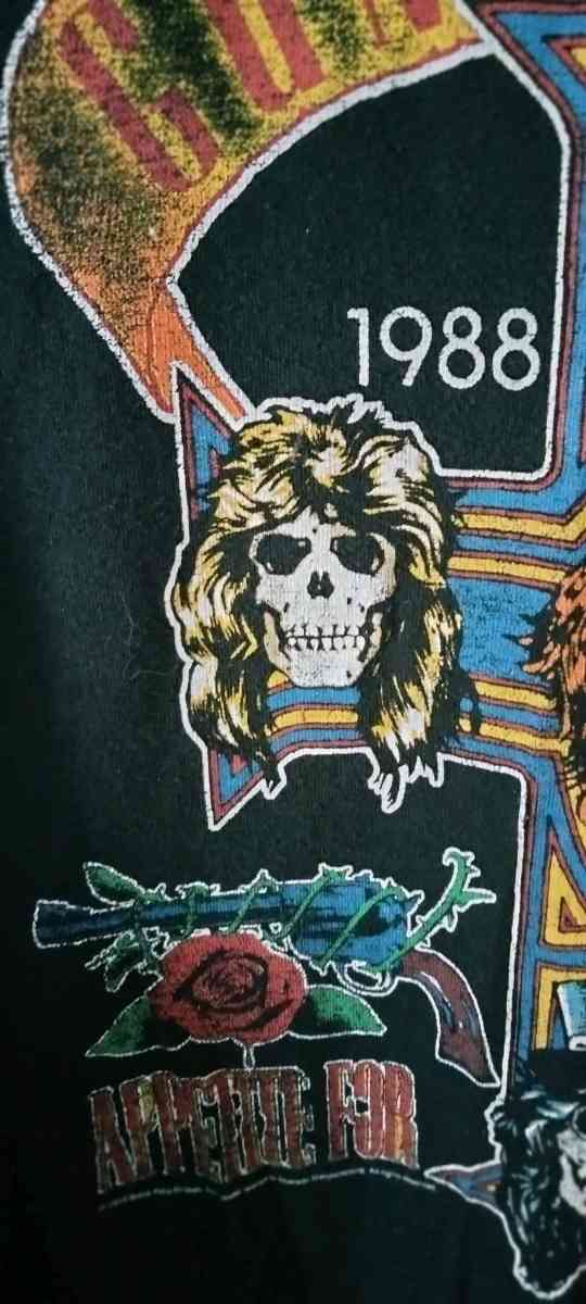 Guns N Roses 1988 Tour Tshirt - Norristown, Pennsylvania - FleaMarketBay
