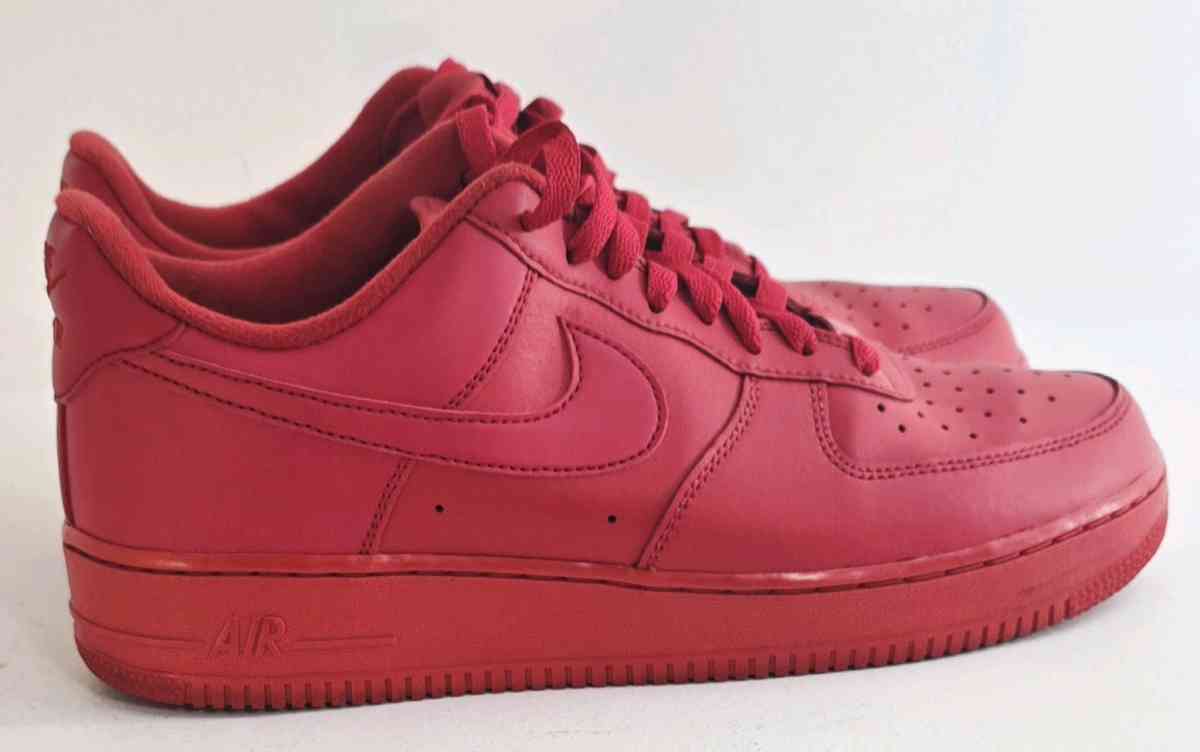 Nike Air Force 1 Low Mens Sneaker Triple Red Size 11 - Maywood, Illinois - FleaMarketBay
