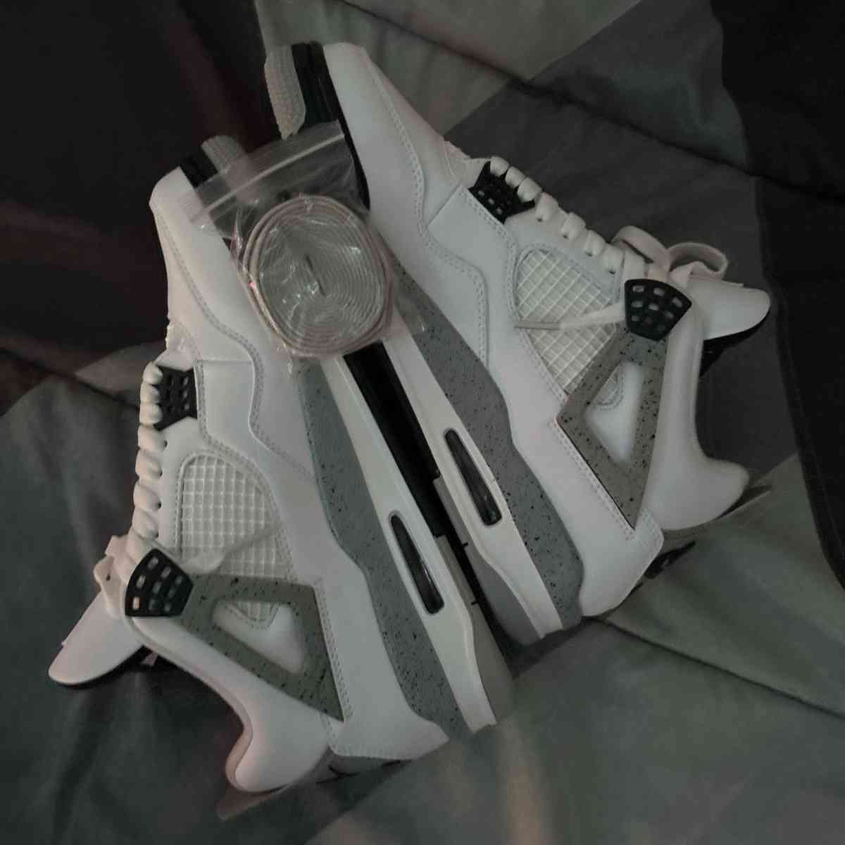 Jordan 4 white cement New - Alicia, Arkansas - FleaMarketBay