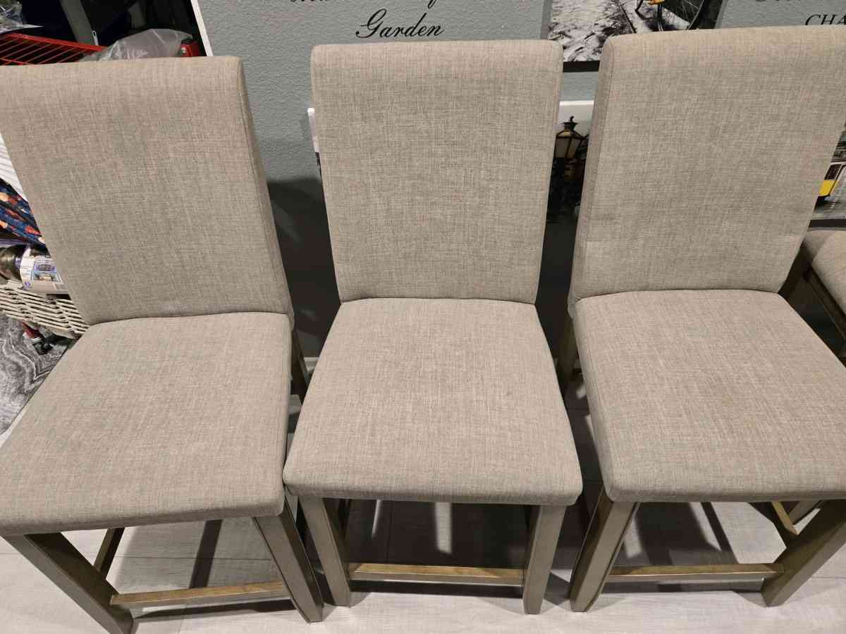 Hyland Brown Grey 48 CounterHeight Table Set w Lazy Susan - Victorville, California - FleaMarketBay