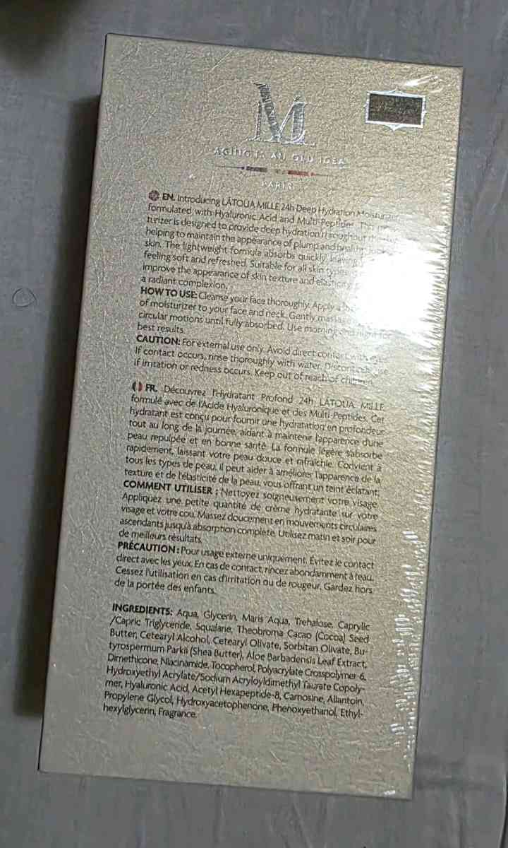 LATOUA MILLE 24h Deep Hydration Moisturizer Hyaluronic Acid - Louisville, Kentucky - FleaMarketBay