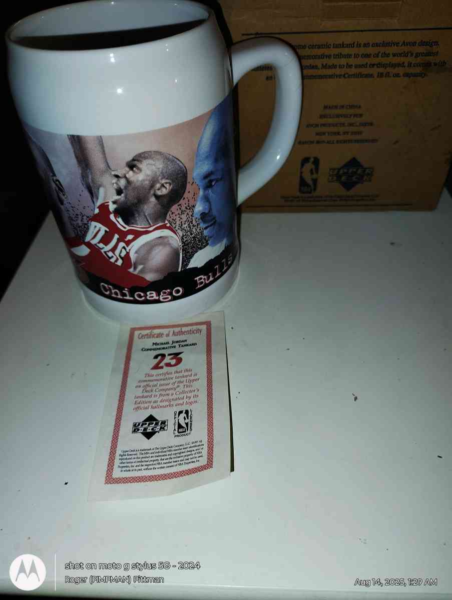 Vintage Michael Jordan Tankard Mug - Huntsville, Alabama - FleaMarketBay