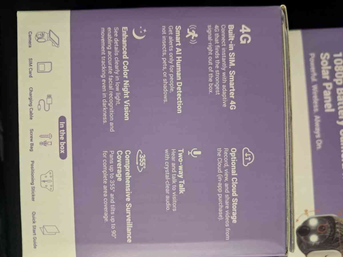 SOLAR POWERED 4G SECURITY CAMERA - Philadelphia, Pennsylvania - FleaMarketBay