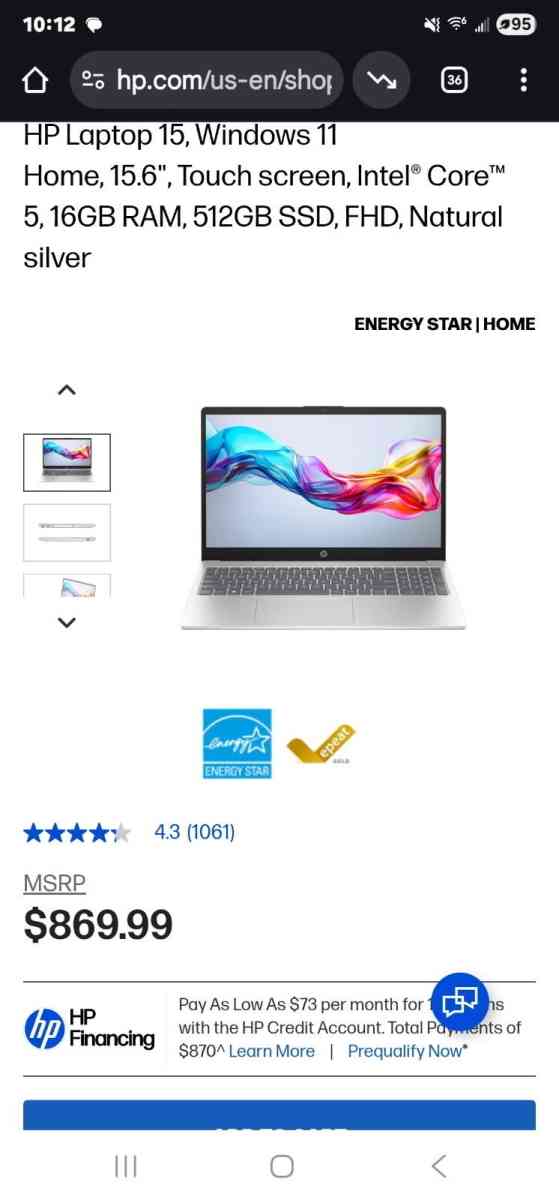 brand new hp touch screen laptop - Dexter, New York - FleaMarketBay