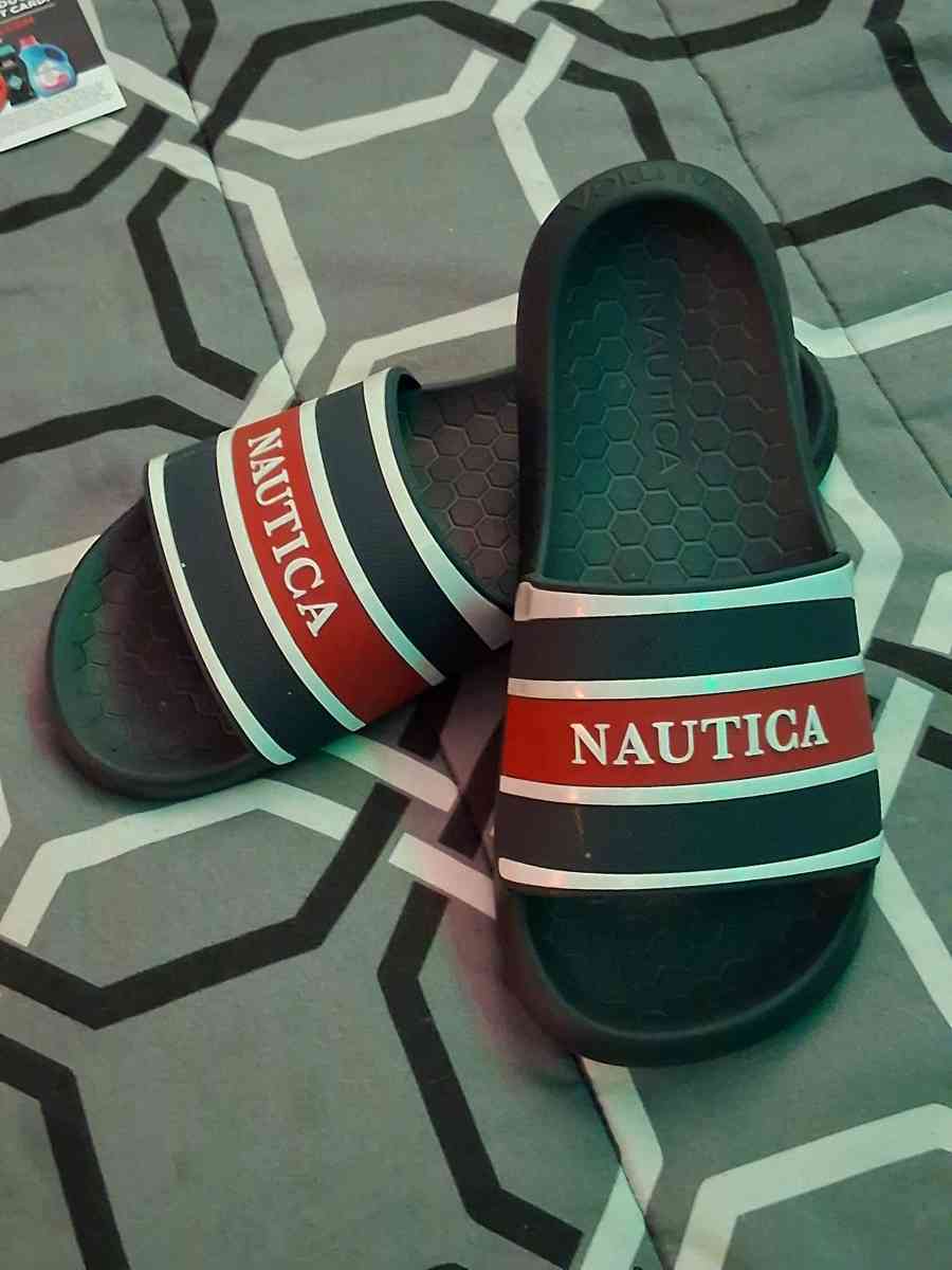 mens Nautica slides
