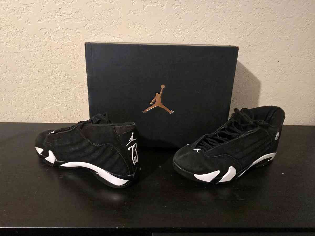 Air Jordan 14 Black White 2023 Size 10 Rare Retro Authentic - Orlando, Florida - FleaMarketBay