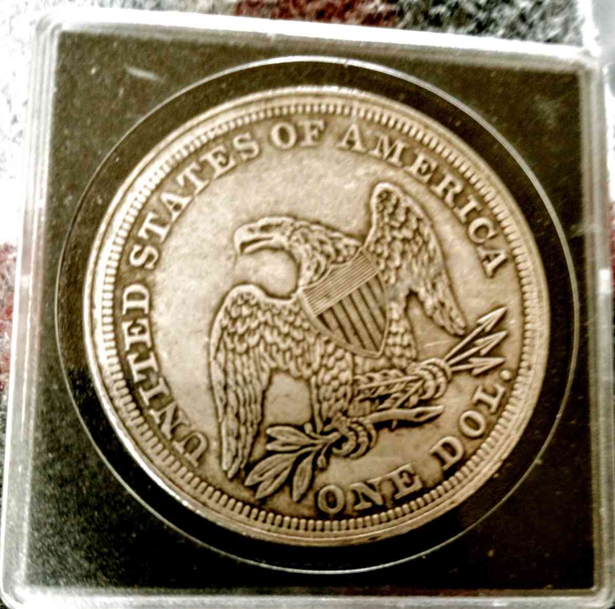 1873 1 dollar civil war coin 90 percent silver - Danville, New Hampshire - FleaMarketBay