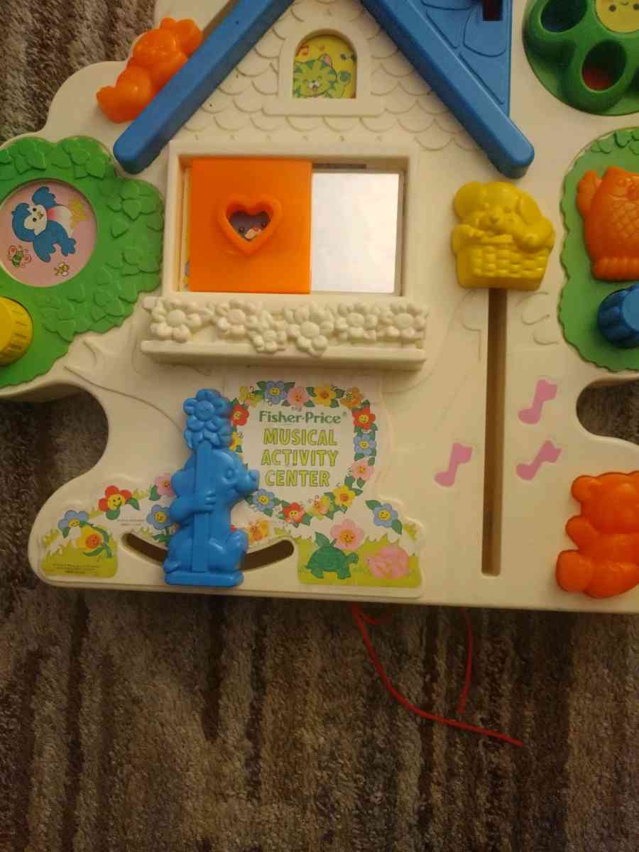 Vintage 1985 Fisher Price Musical Activity Center Baby Crib - Abington, Pennsylvania - FleaMarketBay