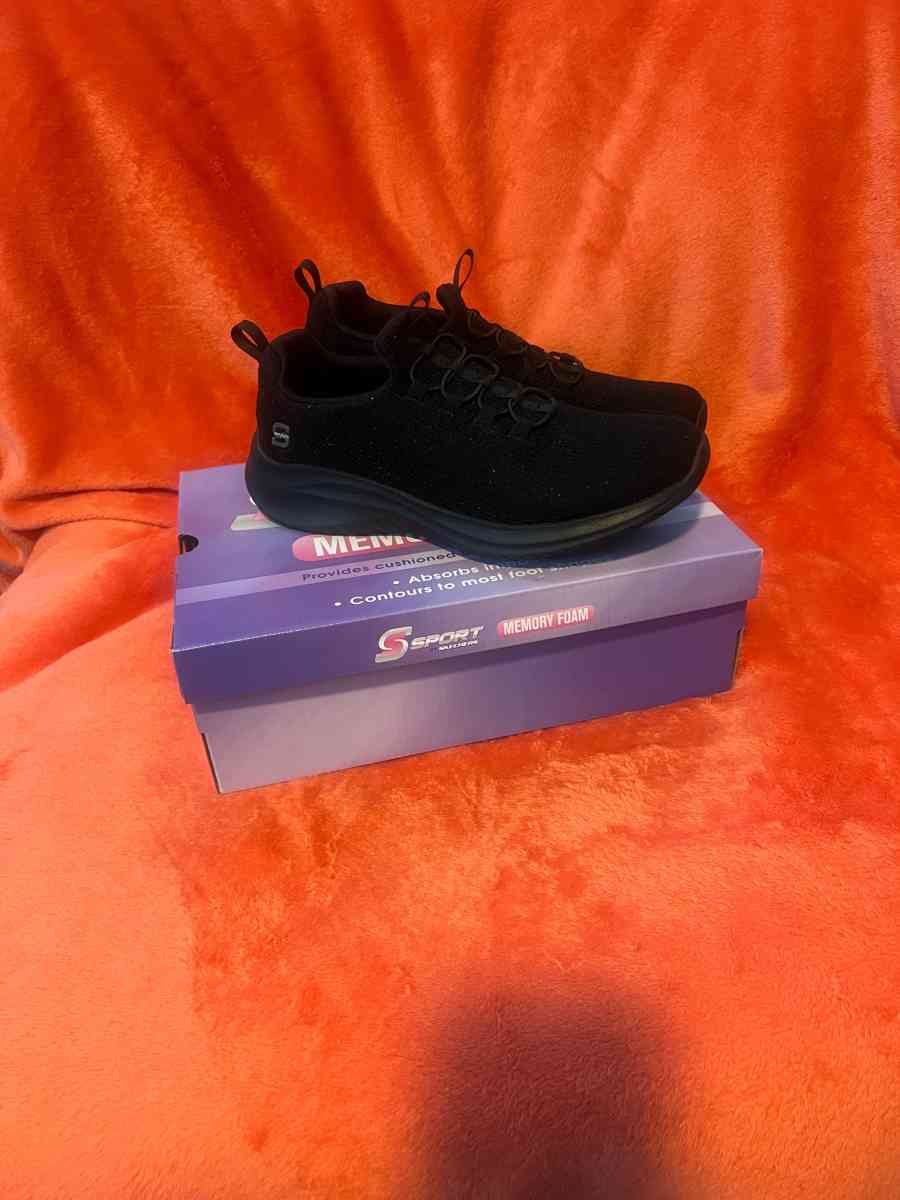New In Box Skechers Sport black with memory foam womens size - North Las Vegas, Nevada - FleaMarketBay
