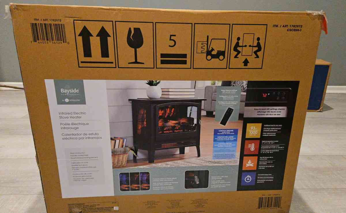 2 BrandNew Bayside Furnishings Infrared Electric Stove Heate - Victorville, California - FleaMarketBay