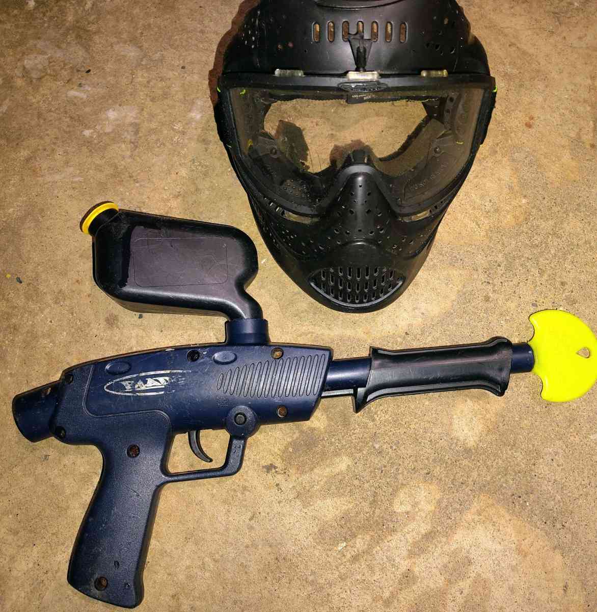 Brass eagle paintball gun and mask - Philadelphia, Pennsylvania