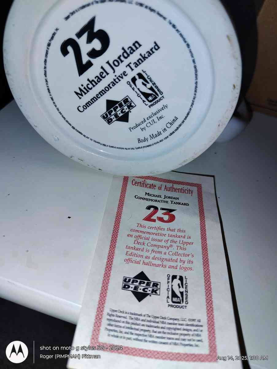 Vintage Michael Jordan Tankard Mug - Huntsville, Alabama - FleaMarketBay