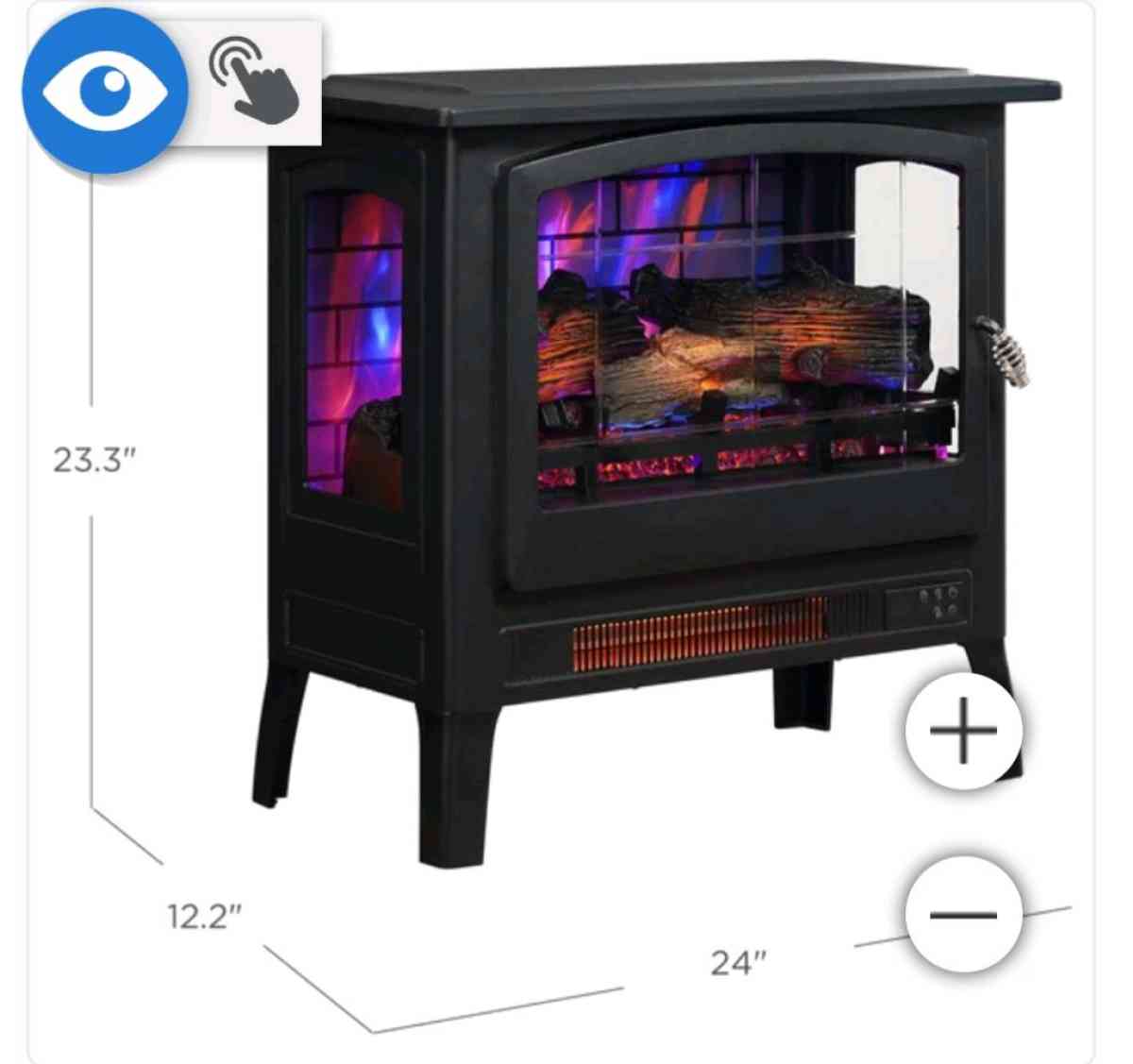 2 BrandNew Bayside Furnishings Infrared Electric Stove Heate - Victorville, California - FleaMarketBay