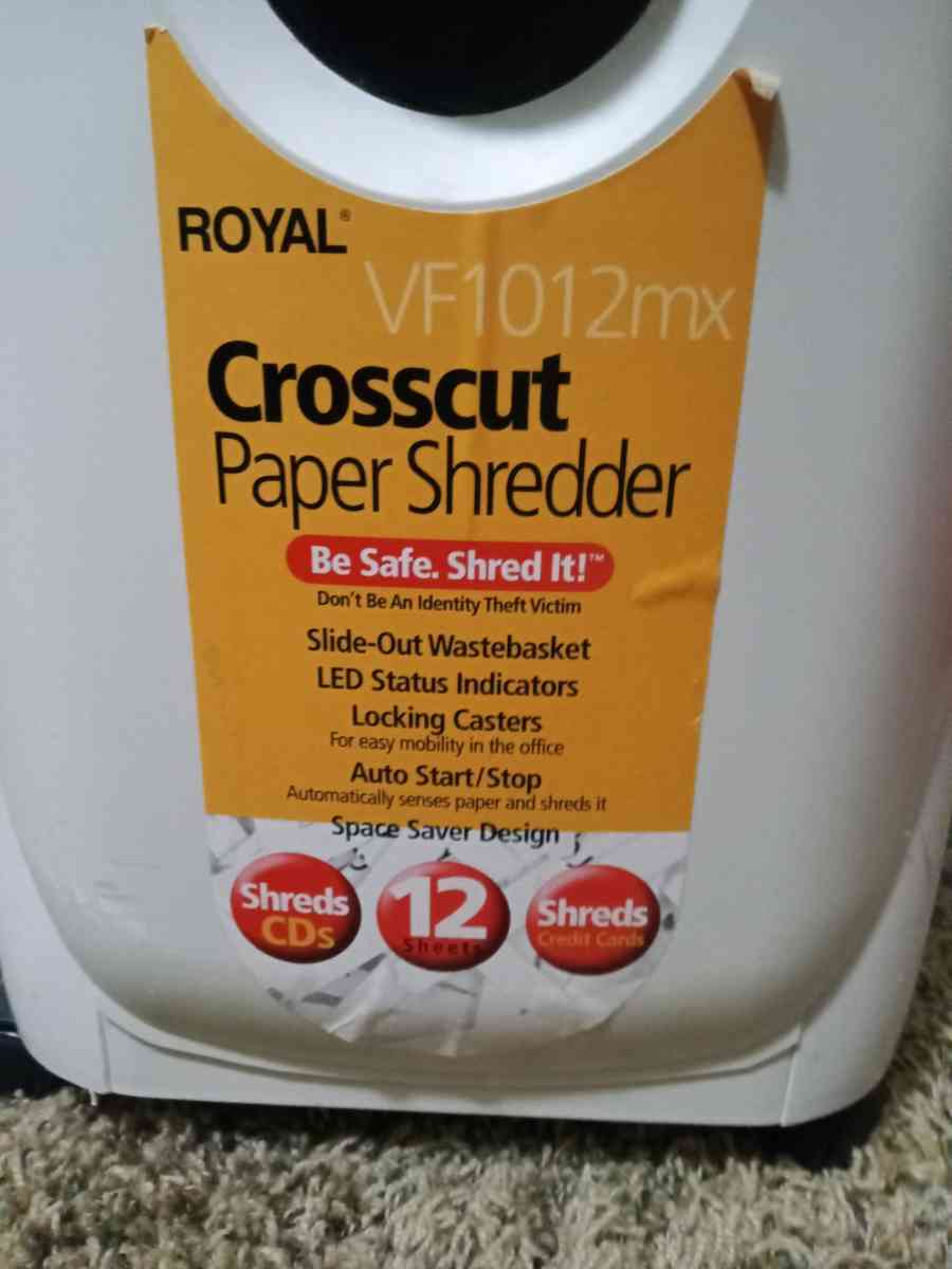 Crosscut paper shredder - Tulsa, Oklahoma - FleaMarketBay