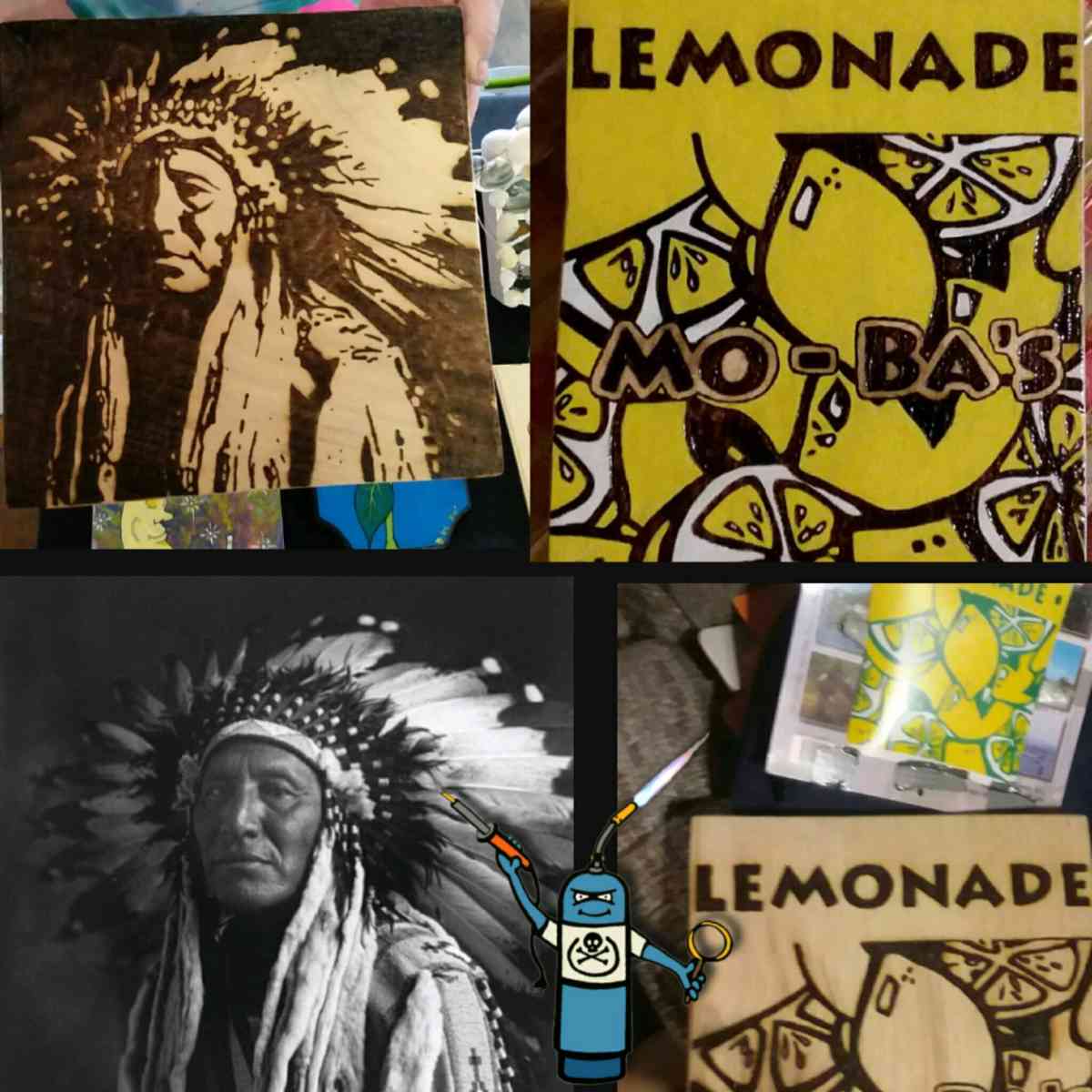 Custom Made Pyrography artwork Signs Portraits and more - Bucksport, Maine - FleaMarketBay