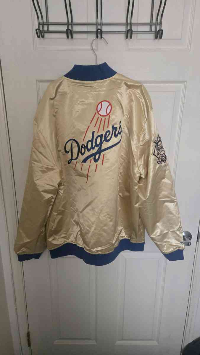 Mitchelle and Ness Dodgers jacket gold - Los Angeles, California - FleaMarketBay