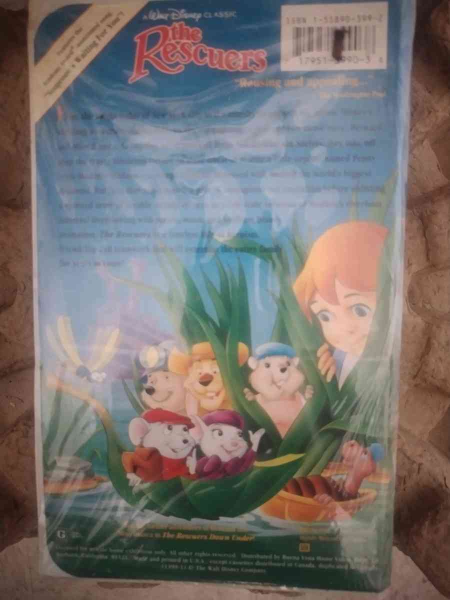The Rescuers VHS Tape Black Diamond Edition A Walt Disney Cl - Abington, Pennsylvania - FleaMarketBay
