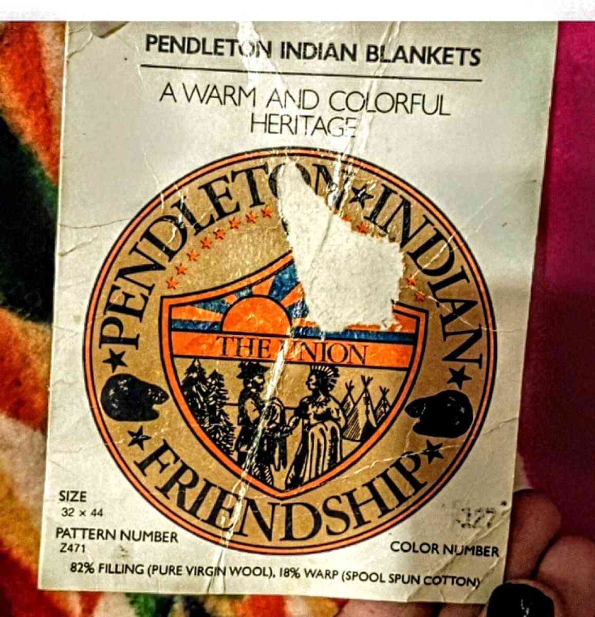 Pendleton Beaver State Vintage Blanket - Ponca City, Oklahoma - FleaMarketBay