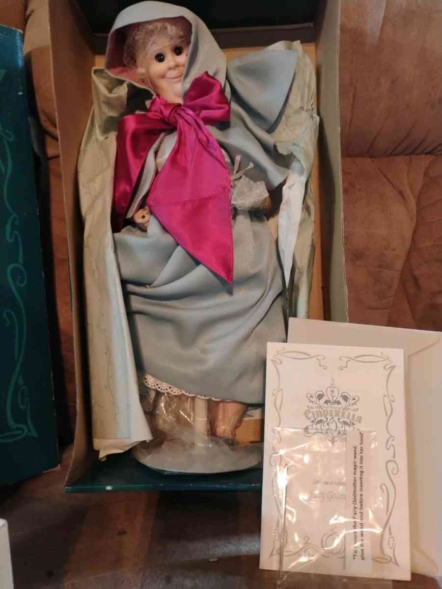 Disney Cinderella Fairy Godmother Porcelain Doll with wand - Texarkana, Arkansas - FleaMarketBay