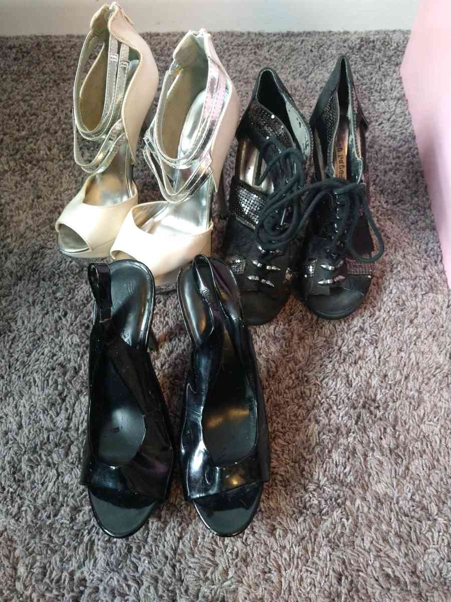 3 For 25 Womens Heels Size 6 through 6 and a half - Clarendon Hills, Illinois
